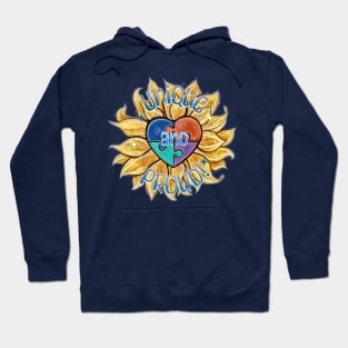 Autism Awareness Unique and Proud Puzzle Heart Design Hoodie